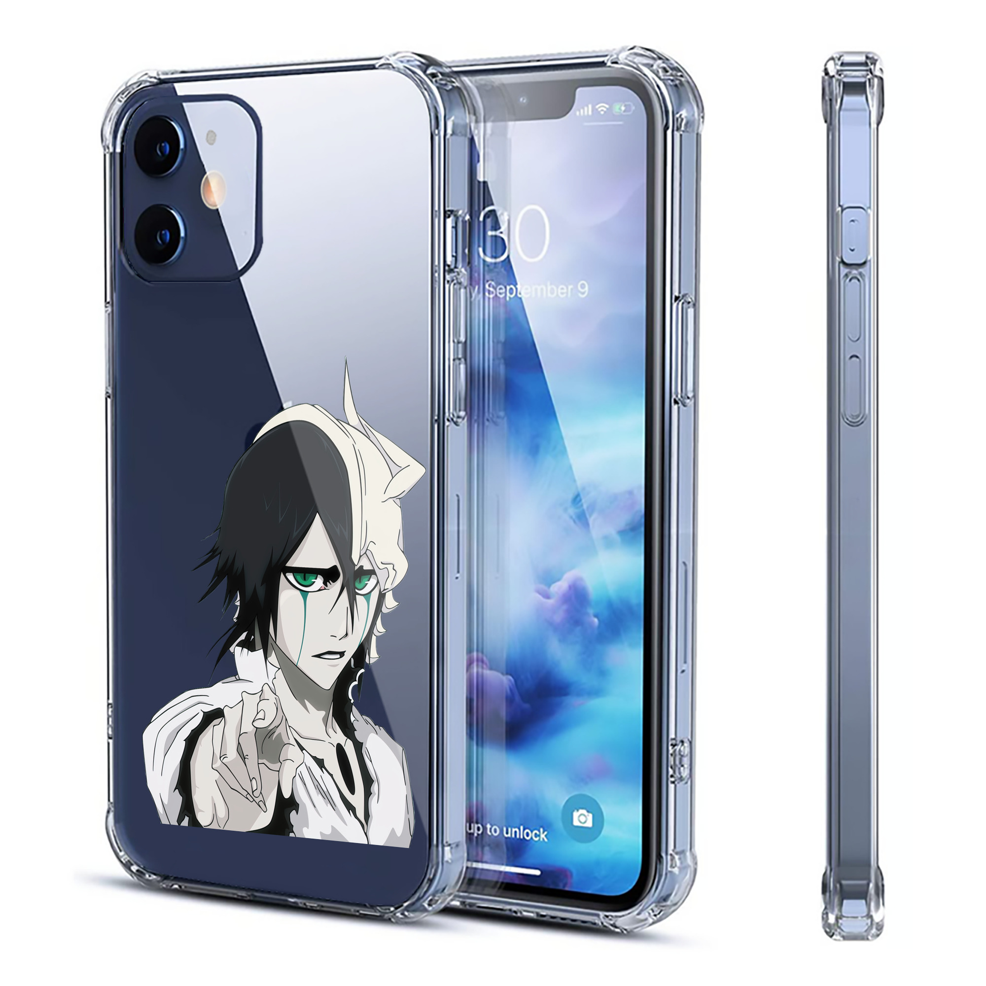 （画像用） ブリーチ ウルキオラ·シファー BLEACH Ulquiorra cifer 【iPhone 12シリーズ対応】透明スマホケース（クリアソフトケース）
